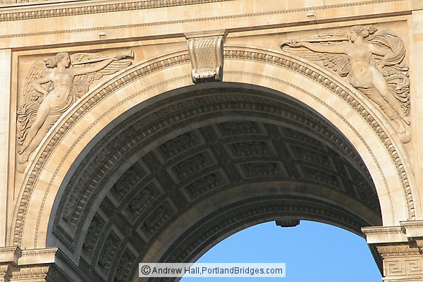 Top of arch, Arc de Triomphe