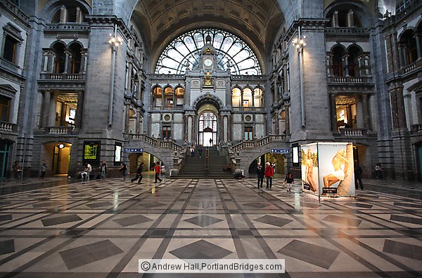 Inside Antwerp Central Station