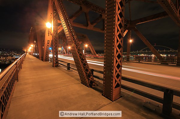 Broadway Bridge, On Bridge, Dusk
