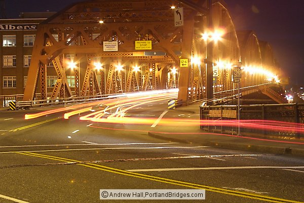 Portland Broadway Bridge, Dusk