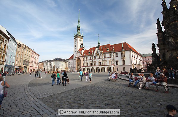 Upper Square (Horn nměst), Town Hall, Olomouc, Czech Republic