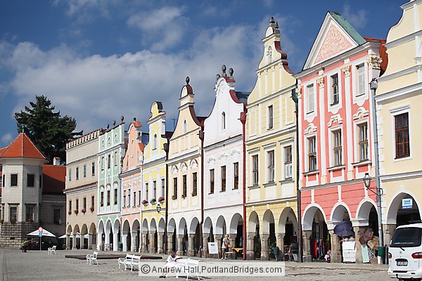 Old Town Square Buildings, Telc, Czech Republic