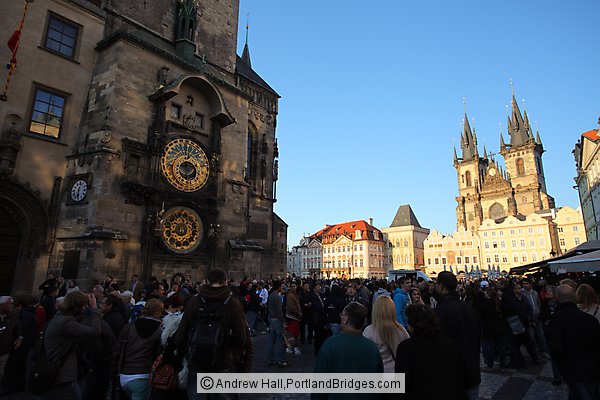 Prague Old town Square, Astronomical Clock, Tyn Church