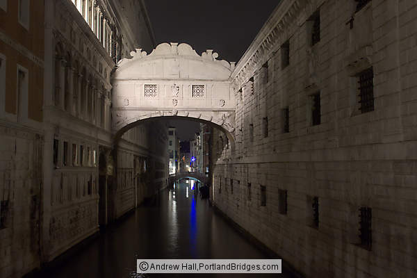 Bridge of Sighs at Night, Venice