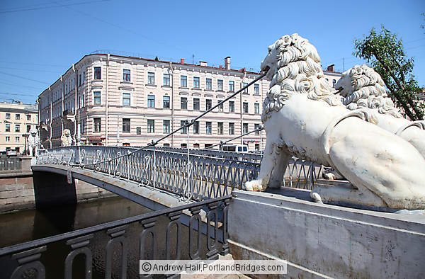Lion Bridge, St. Petersburg, Russia