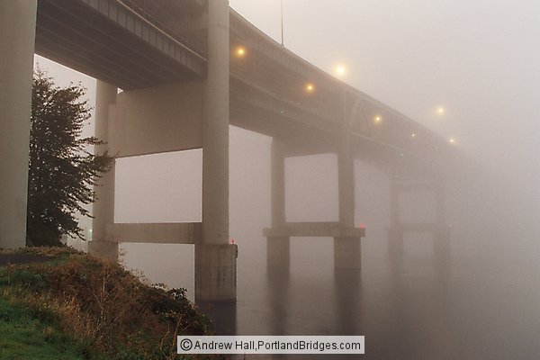 Marquam Bridge, Foggy