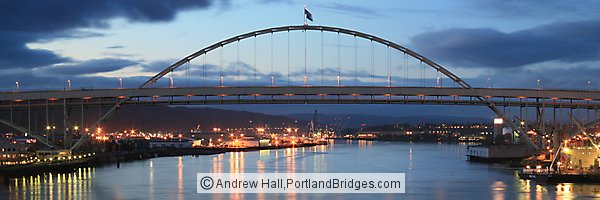 Fremont Bridge, Dusk (Portland, Oregon)
