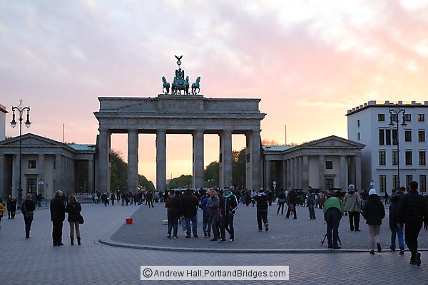 Brandenburg Gate, Sunset