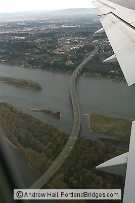 Glenn Jackson Bridge from the air (Portland, Oregon)