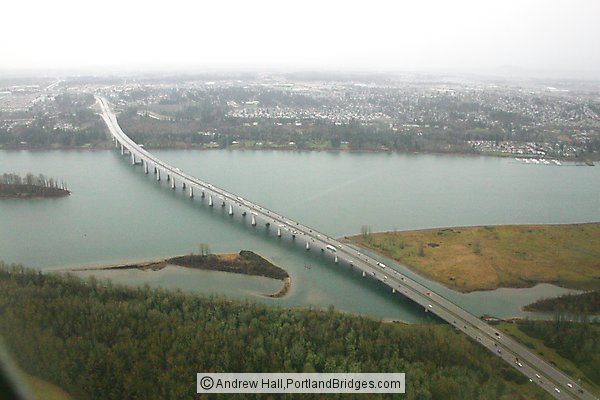 Glenn Jackson Bridge from the Air (Portland, Oregon)