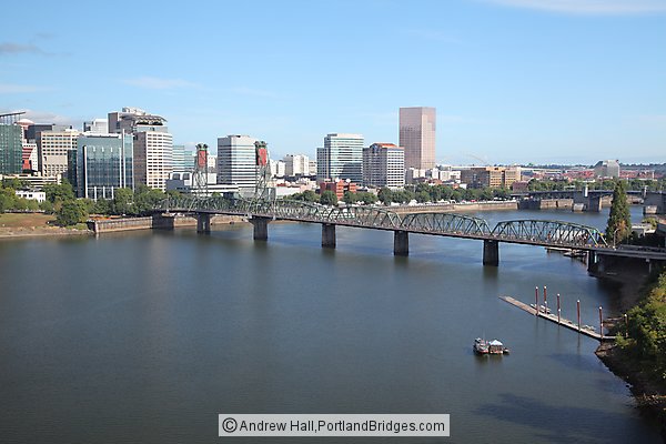 Hawthorne Bridge viewed from Marquam Bridge (Portland, Oregon)