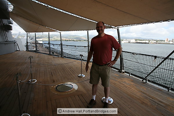 Pearl Harbor: USS Missouri, Andrew at spot of World War II Japanese Surrender