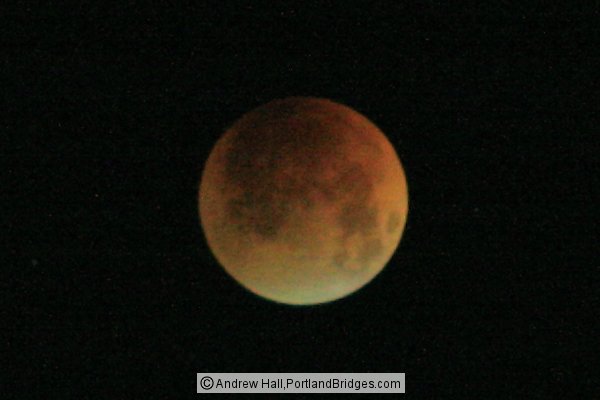 Lunar Eclipse, from Portland, Oregon, 8/28/2007