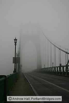 Portland St Johns Bridge Fog