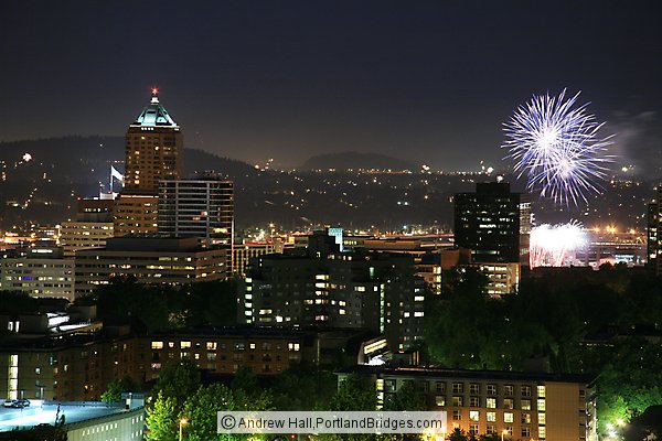 Portland Fireworks, July 4th 2007