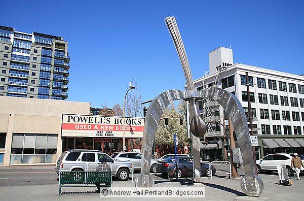 POD Sculpture by Powell's Books, Daytime (Portland, Oregon)