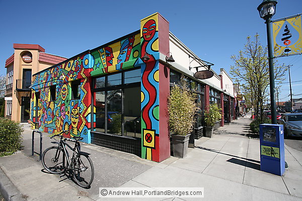 Alberta Street Ciao Vito Restaurant, Mural (Portland, Oregon)