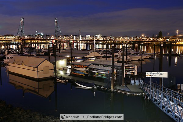 Riverplace Marina at Night