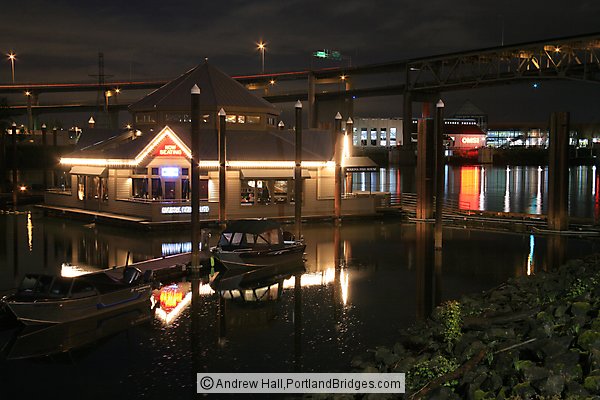Marina Fish House (formerly Newport Bay), Riverplace, At Night (Portland, Oregon)