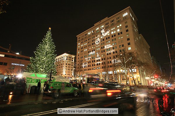 Portland Pioneer Courthouse Square Christmas Tree Lighting, 2008