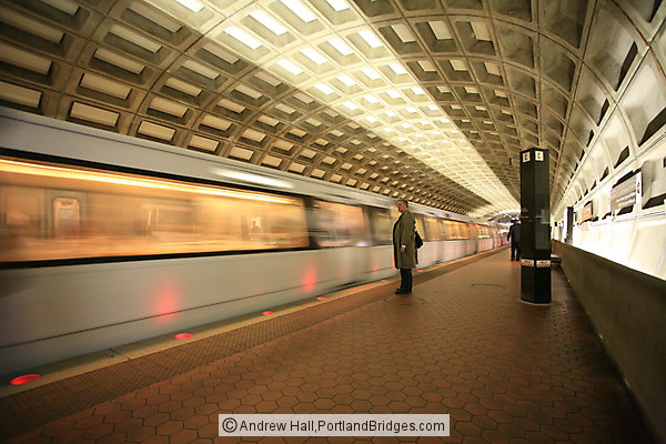 Metro Station, Train, Washington, DC