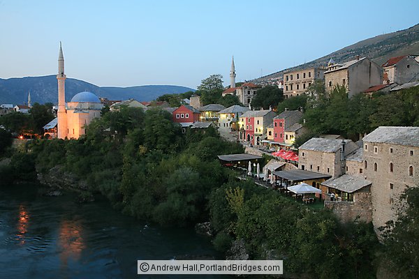 Dusk, Mostar, Bosnia and Herzegovina