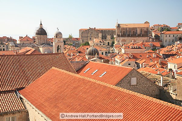 Walking the City Walls, Dubrovnik, Croatia:  Red Roof Tiles