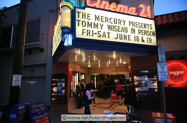 Tommy Wiseau at Cinema 21 in Portland, Oregon, for a screening of 