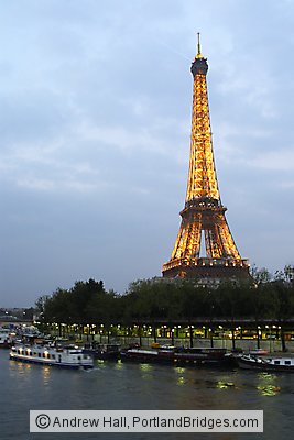 Eiffel Tower at Dusk, Paris