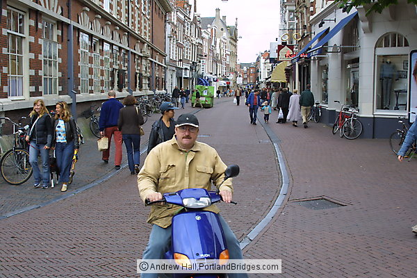 Tram Rider, Streets, Haarlem, The Netherlands
