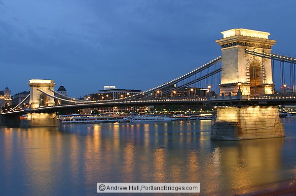 Chain Bridge Dusk, Budapest