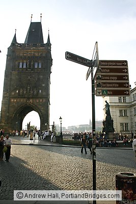 Prague Charles Bridge, Signpost