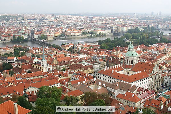 Prague City View from Castle