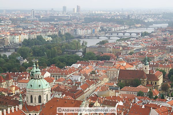Prague City View from Castle