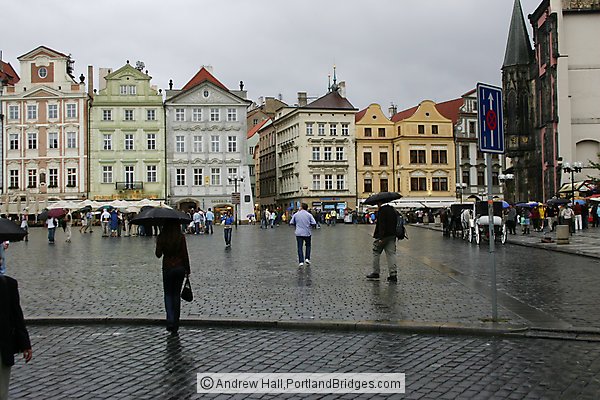 Prague Old Town Square, Rainy