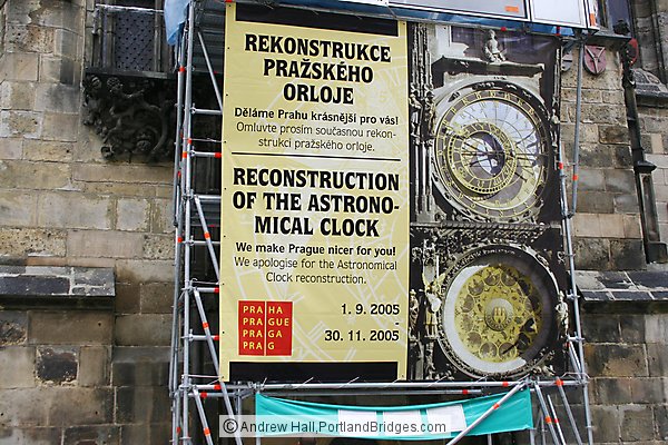 Prague Astronomical Clock Under Renovation!