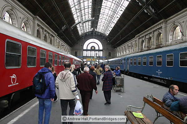 Inside Budapest Keleti Pu Train Station