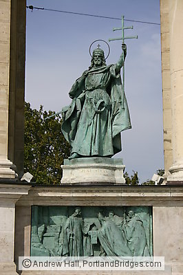 Budapest Hero's Square Statue