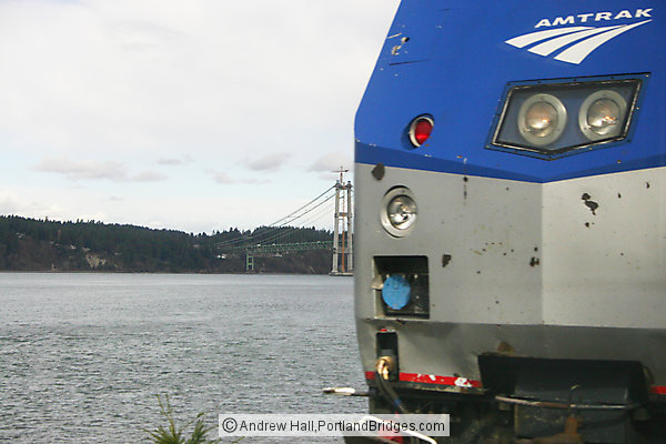 Puget Sound and Amtrak Train