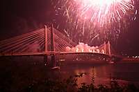 Portland Tilikum Crossing Fireworks 