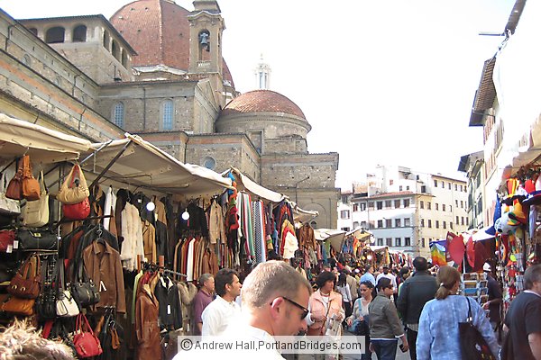 Street markets in Florence
