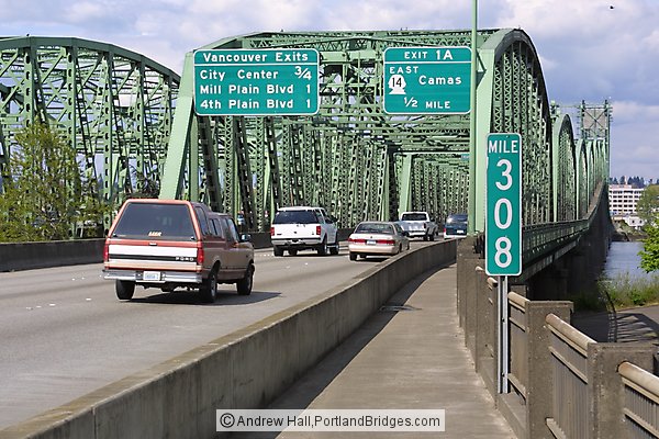 Interstate Bridge facing North (Portland, Oregon)