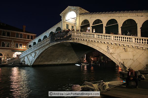 Rialto Bridge at Night, Venice