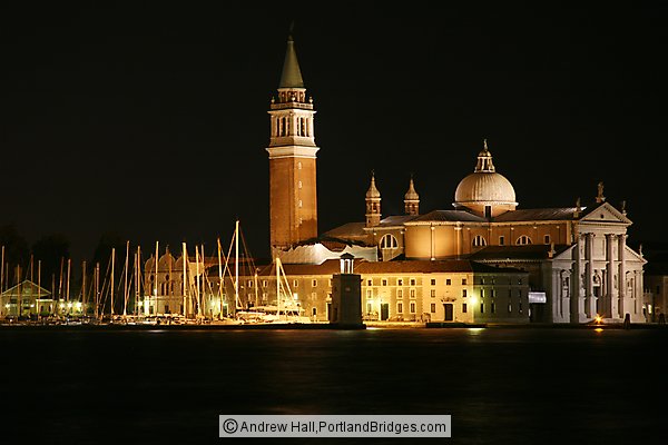 San Giorgio Maggiore at Night, Venice, Italy