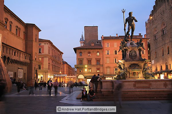 Bologna, Italy, Dusk
