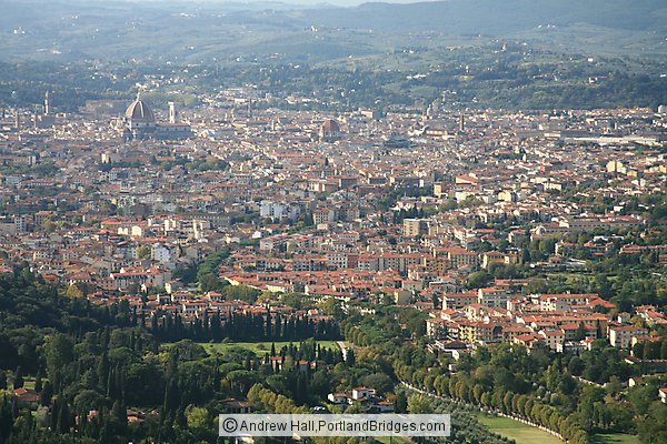 View of Florence from Fiesole, Tuscany