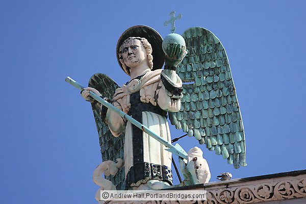 Angel, Church of San Michele in Foro, Lucca, Italy