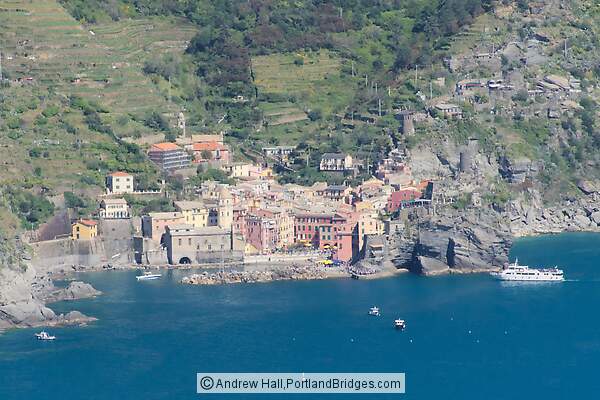 Vernazza view from hiking trail
