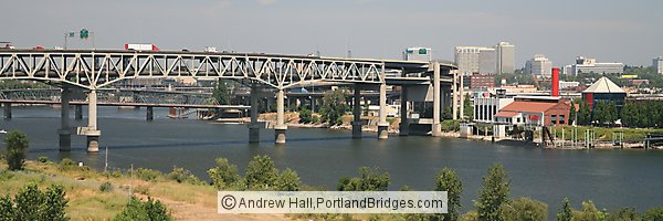 Marquam Bridge, OMSI, Willamette River (Portland, Oregon)