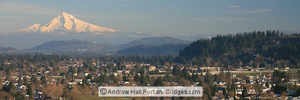East Portland, Mt. Hood from Mt. Tabor, Panoramic